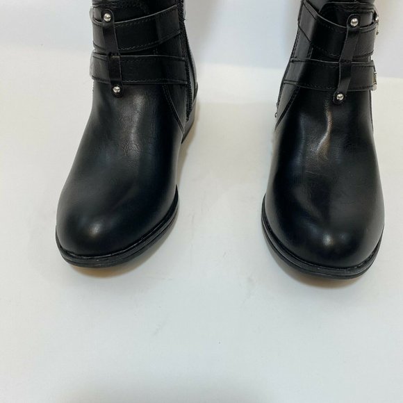 Arizona Women's Denver Block Heel Riding Boots Black/Brown sz 6/6.5/7/7.5/8/11 - Picture 6 of 7